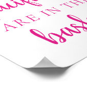 シンプルホットピンクいくつ | マゼンタ推量ゲーム ポスター (角)