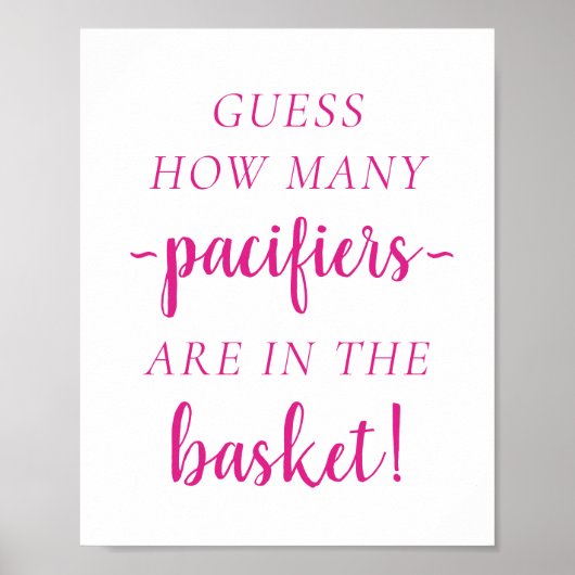 シンプルホットピンクいくつ | マゼンタ推量ゲーム ポスター (正面)