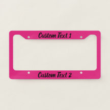 シンプルホットピンクとブラックスクリプト文字テンプレート