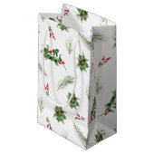 シンプルホリクラシックーベリーウォーター色クリスマス スモールペーパーバッグ (正面アングル)