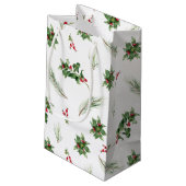 シンプルホリクラシックーベリーウォーター色クリスマス スモールペーパーバッグ (裏面アングル)