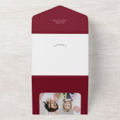 シンプルホリデミニマルー・グリーティング・フォト・カード オールインワン招待状 (外側)