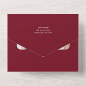 シンプルホリデミニマルー・グリーティング・フォト・カード オールインワン招待状 (裏面)