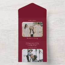 シンプルホリデミニマルー・グリーティング・フォト・カード