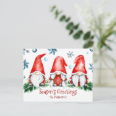 シンプルホリデーシーズン格言クリスマスグリーティング ポストカード (スタンド正面)