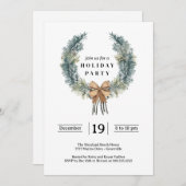 シンプルホリデーパーティー招待状 招待状 (正面/裏面)