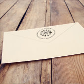 シンプルホリデー差出人住所スノーフレークエレガント セルフインキングスタンプ