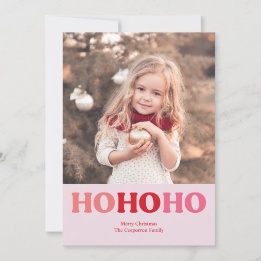 シンプルホリモダンデイ |赤とピンク2の写真 シーズンカード (正面)