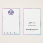 シンプルホルダーネックレスディスプレイロゴホログラフィック (正面&裏面)