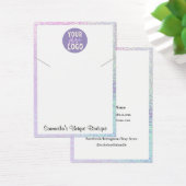 シンプルホルダーネックレスディスプレイロゴホログラフィック (デスク)