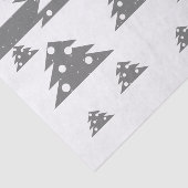 シンプルホワイトとグレークリスマスツリーズスノーホリデー 薄葉紙 (詳細)