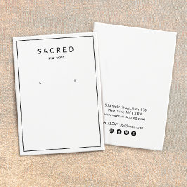 シンプルホワイトアモダンーリングジュエリー表示