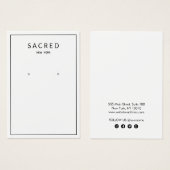 シンプルホワイトアモダンーリングジュエリー表示 (正面&裏面)