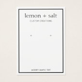 シンプルホワイトアモダンーリングジュエリー表示 (正面)