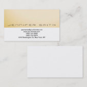 シンプルホワイトイエロープレーン名刺 名刺 (正面/裏面)