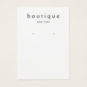 シンプルホワイトイヤリング表示カードホルダー (正面)