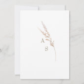 シンプルホワイトウェディングディテール同封物 招待状 (裏面)