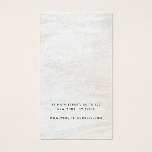 シンプルホワイトウッドイヤリングネックレスディスプレイ (裏面)