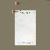 シンプルホワイトウッドイヤリングネックレスディスプレイ