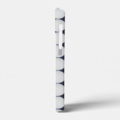 シンプルホワイトオンミッドナイトブルー Case-Mate iPhoneケース (裏面 / 左)