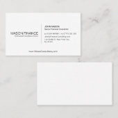 シンプルホワイトカスタマイズ可能な名刺テンプレート 名刺 (正面/裏面)