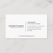 シンプルホワイトカスタマイズ可能な名刺テンプレート 名刺 (正面)