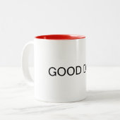 シンプルホワイトグッドデイMUG ツートーンマグカップ (正面左)