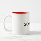 シンプルホワイトグッドデイMUG ツートーンマグカップ (左)