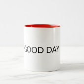 シンプルホワイトグッドデイMUG ツートーンマグカップ (中央)