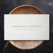 シンプルホワイトグレイのミニマモダンリスト 名刺