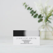 シンプルホワイトグレープレーン名刺 名刺 (スタンド正面)