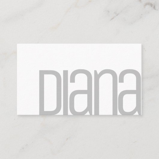 シンプルホワイトグレーミニマルモダンリスト 名刺 (正面)