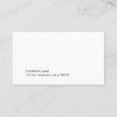 シンプルホワイトゴールデンエレガントラインコンサルタント 名刺 (裏面)