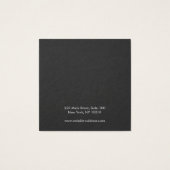 シンプルホワイトスクエアスタッドイヤリングディスプレイカード (裏面)