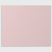 シンプルホワイトスノーフレークスピンクのクリスマス ラッピングペーパー (フラット)