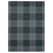 シンプルホワイトデイジーモノグラム クリップボード (裏面)