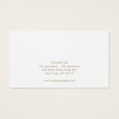 シンプルホワイトネックレスまたはブレスレット表示カード (裏面)