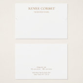 シンプルホワイトネックレスまたはブレスレット表示カード (正面&裏面)