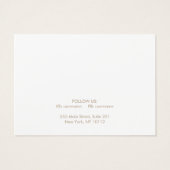 シンプルホワイトネックレスまたはブレスレット表示カード (裏面)