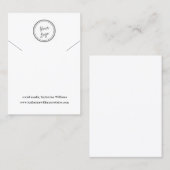 シンプルホワイトネックレスディスプレイ |ロゴの追加 名刺 (正面/裏面)