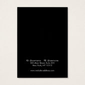 シンプルホワイトネックレスブレスレットディスプレイカード (裏面)