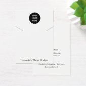 シンプルホワイトネックレス表示ホルダーロゴ (デスク)