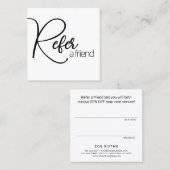 シンプルホワイトフレンド紹介カードを参照 紹介カード (正面/裏面)