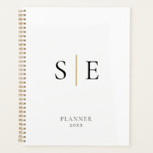 シンプルホワイトブラック金ゴールドモノグラム2023