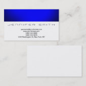 シンプルホワイトブループレーン名刺 名刺 (正面/裏面)