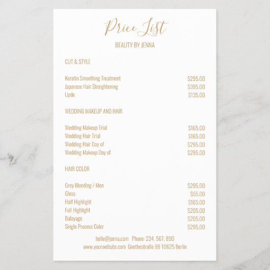 シンプルホワイトベージュ チラシ (正面)