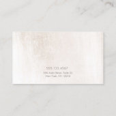 シンプルホワイトマーブルサロンスパアポイントメントアラーム 予約カード (裏面)