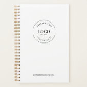 シンプルホワイトミニマルカスタムリスト プランナー手帳 (正面)