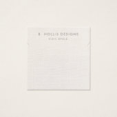 シンプルホワイトリネン(画像)ネックレスディスプレイホルダー (正面)