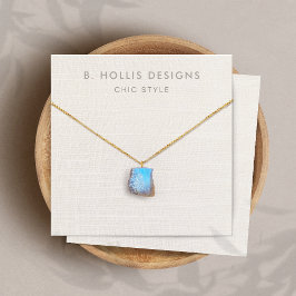 シンプルホワイトリネン（画像）ネックレスディスプレイホルダー